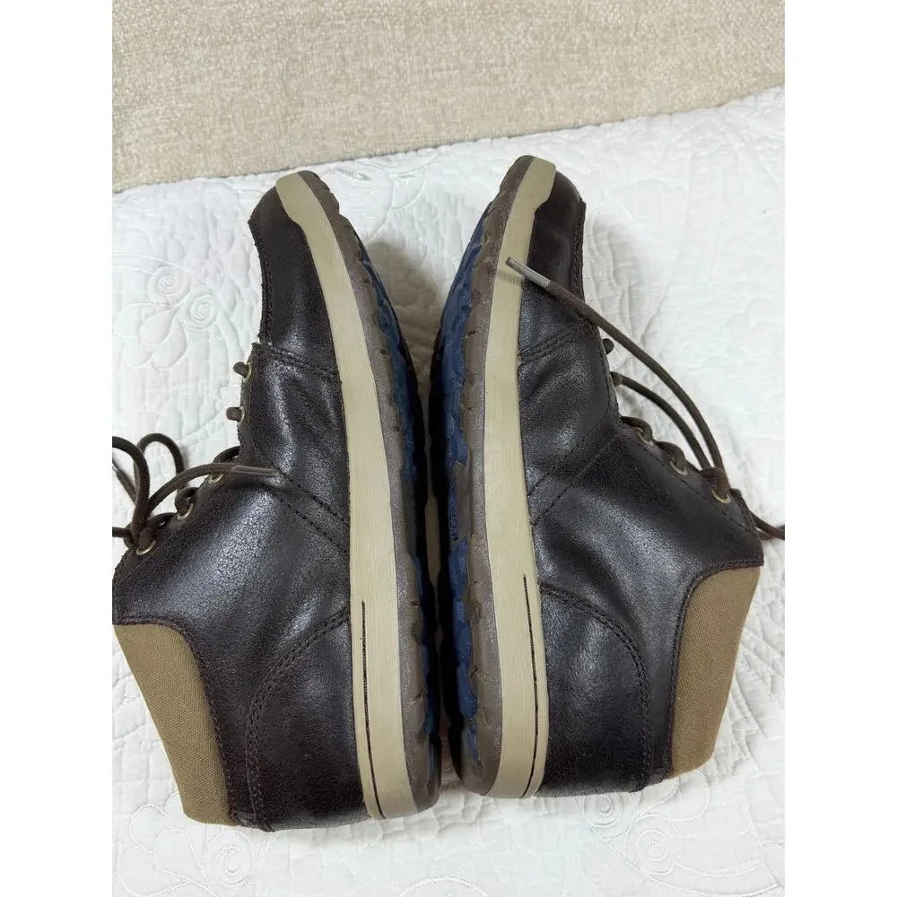The North Face Men 9 Brown Ballard BO Distressed Leather Boots Lace Up Outdoor